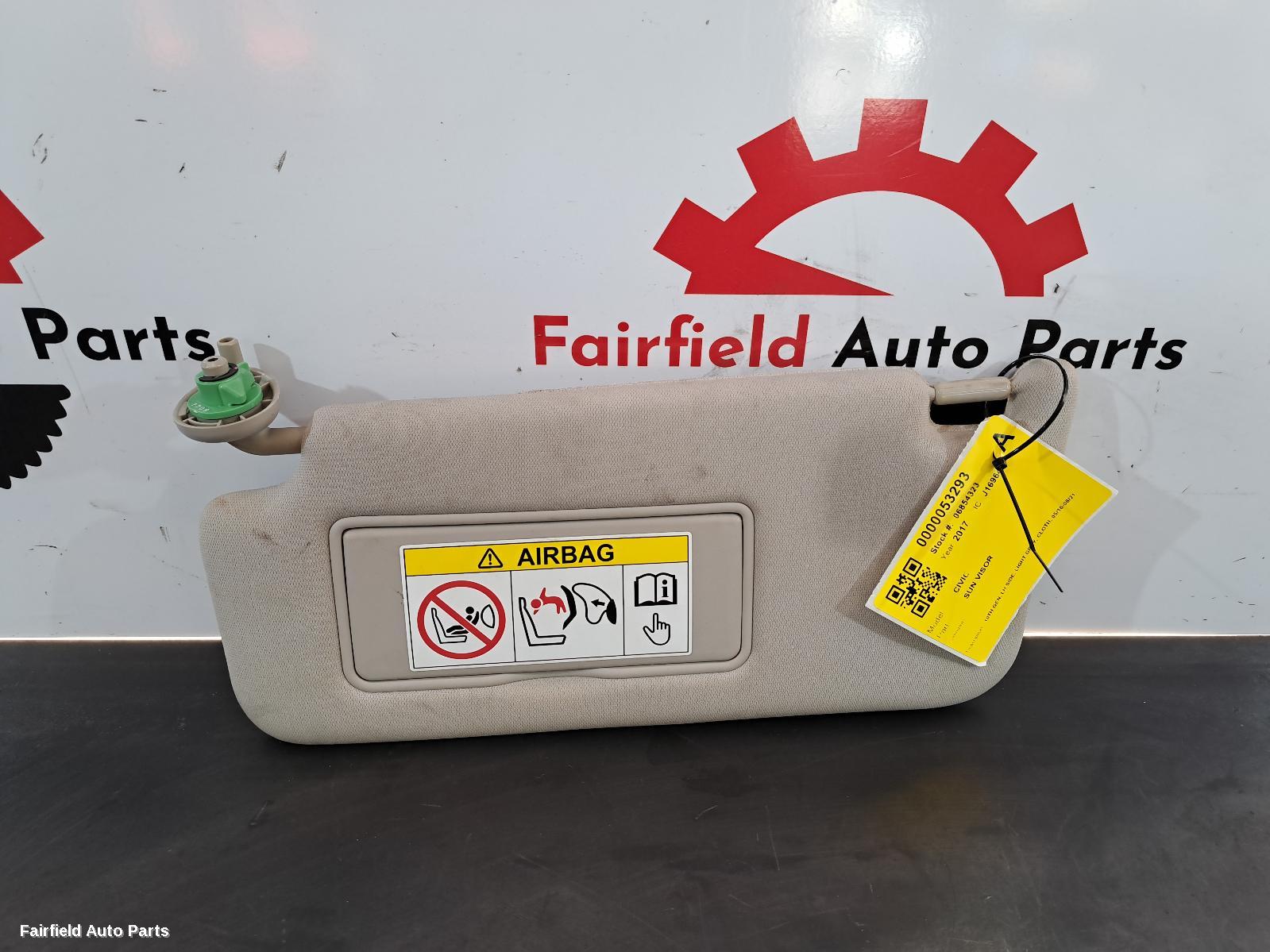 2016-2021 Honda Civic Sunvisor