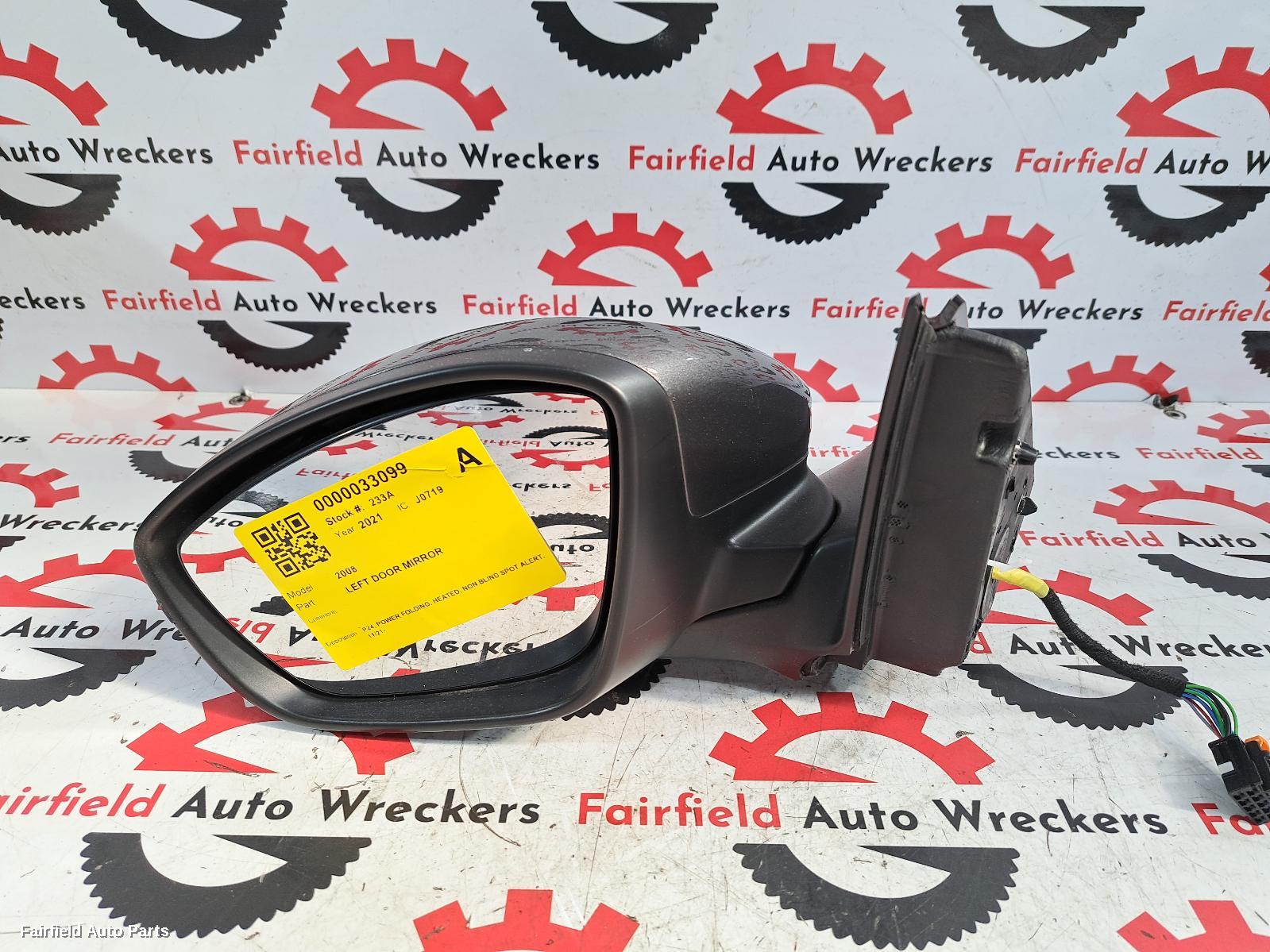 2020-2024 Peugeot 2008 Left Door Mirror
