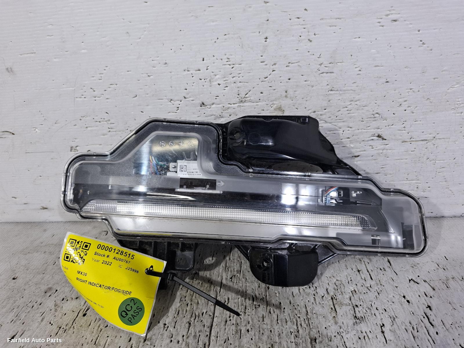 2020-2023 Mazda Mx30 Right Indicator Fog Side