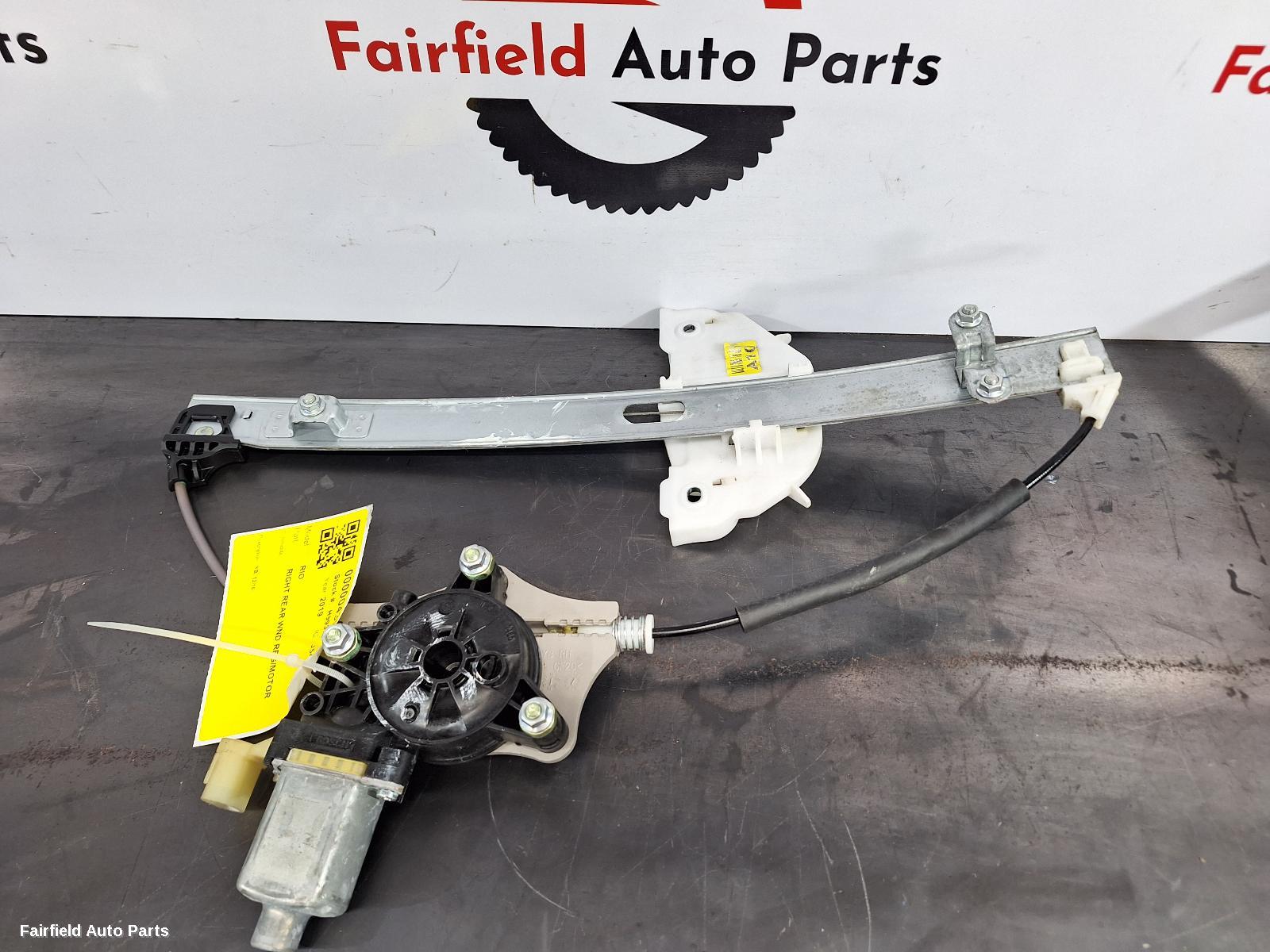 2016-2023 Kia Rio Right Rear Wnd Reg Motor