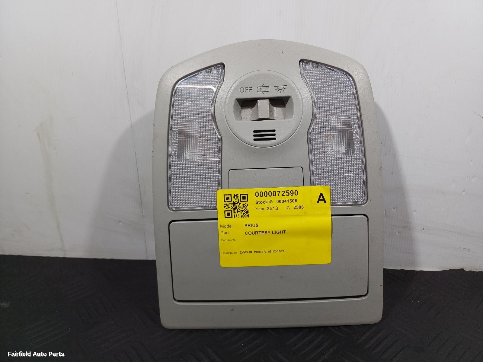 2012-2022 Toyota Prius Courtesy Light