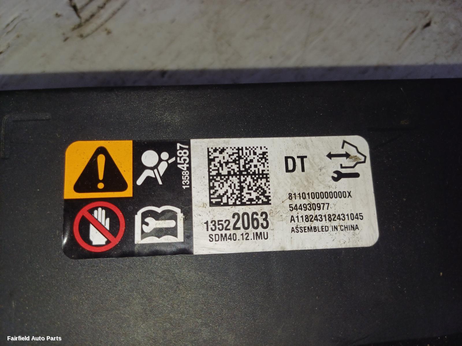 2016-2020 Holden Trax Airbag Module Sensor