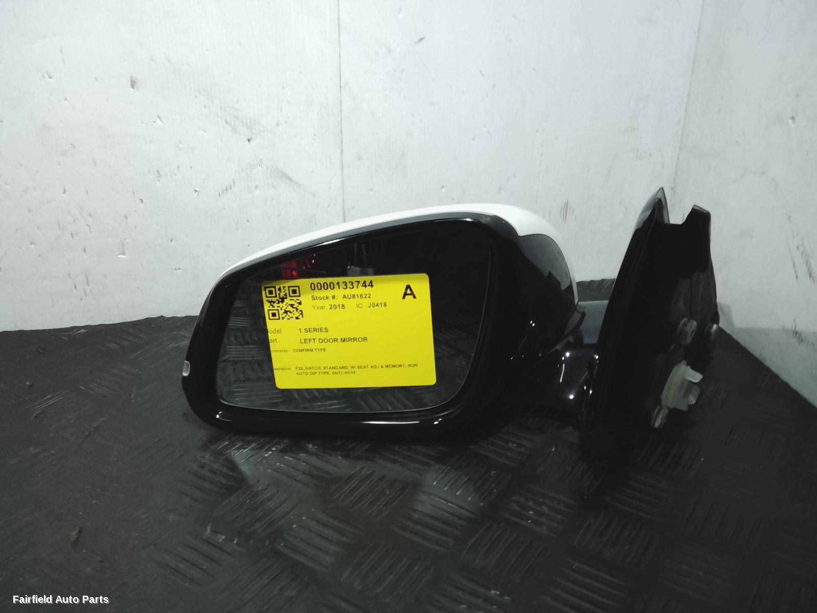 2011-2019 Bmw 1 Series Left Door Mirror