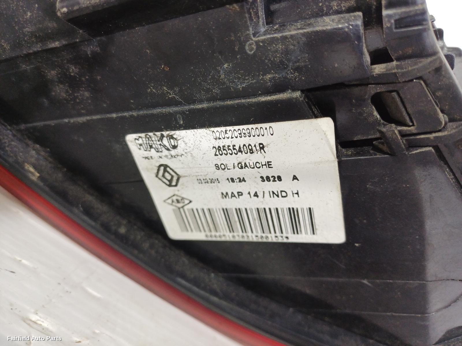 2013-2019 Renault Clio Left Taillight