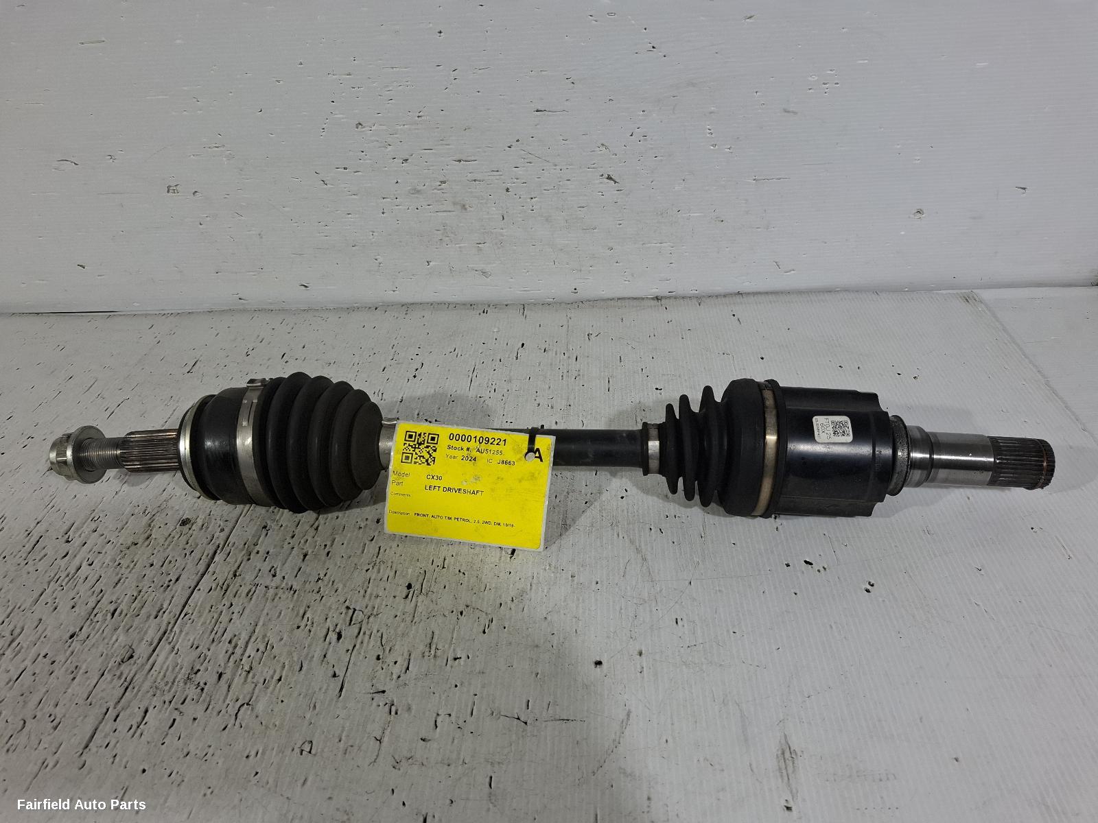 2019-2025 Mazda Cx30 Left Driveshaft