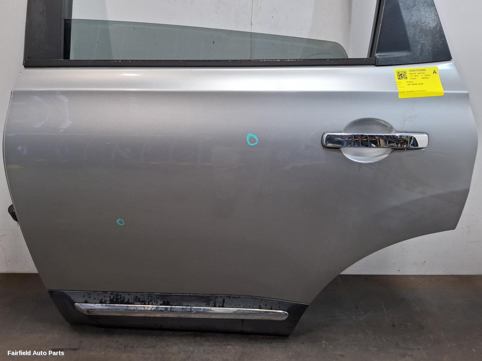 2010-2014 Nissan Dualis Left Rear Door Sliding