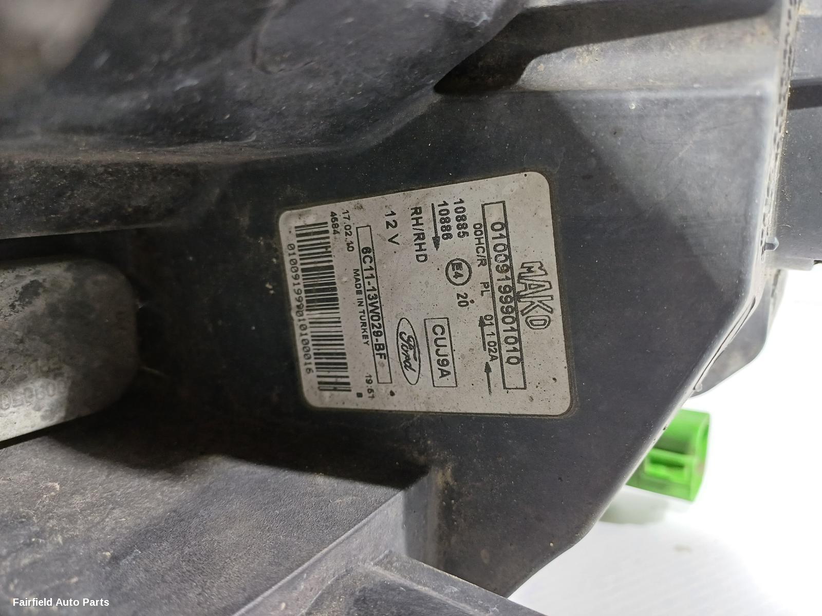 2006-2014 Ford Transit Right Headlamp