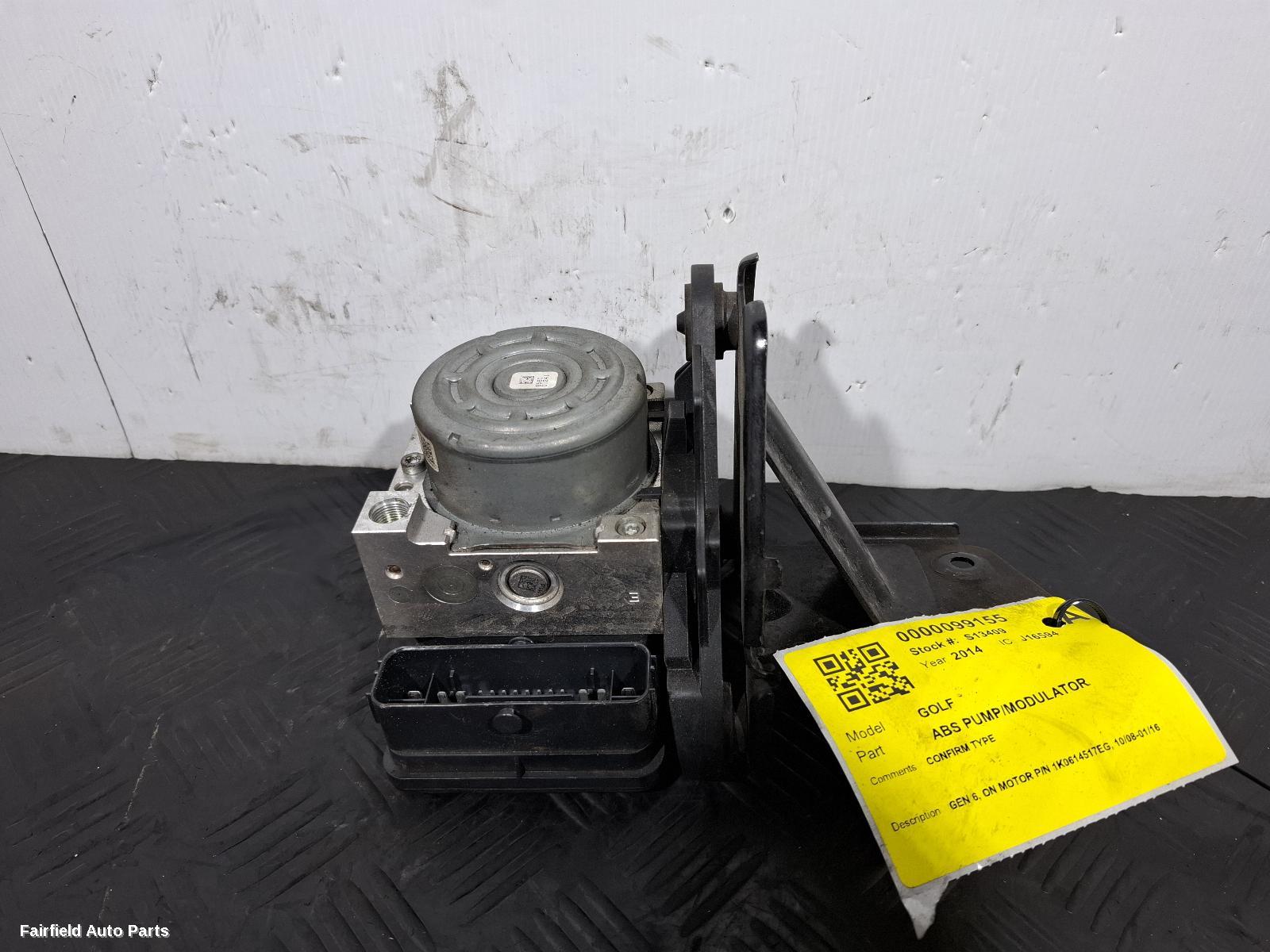 2012-2020 Volkswagen Golf Abs Pump Modulator