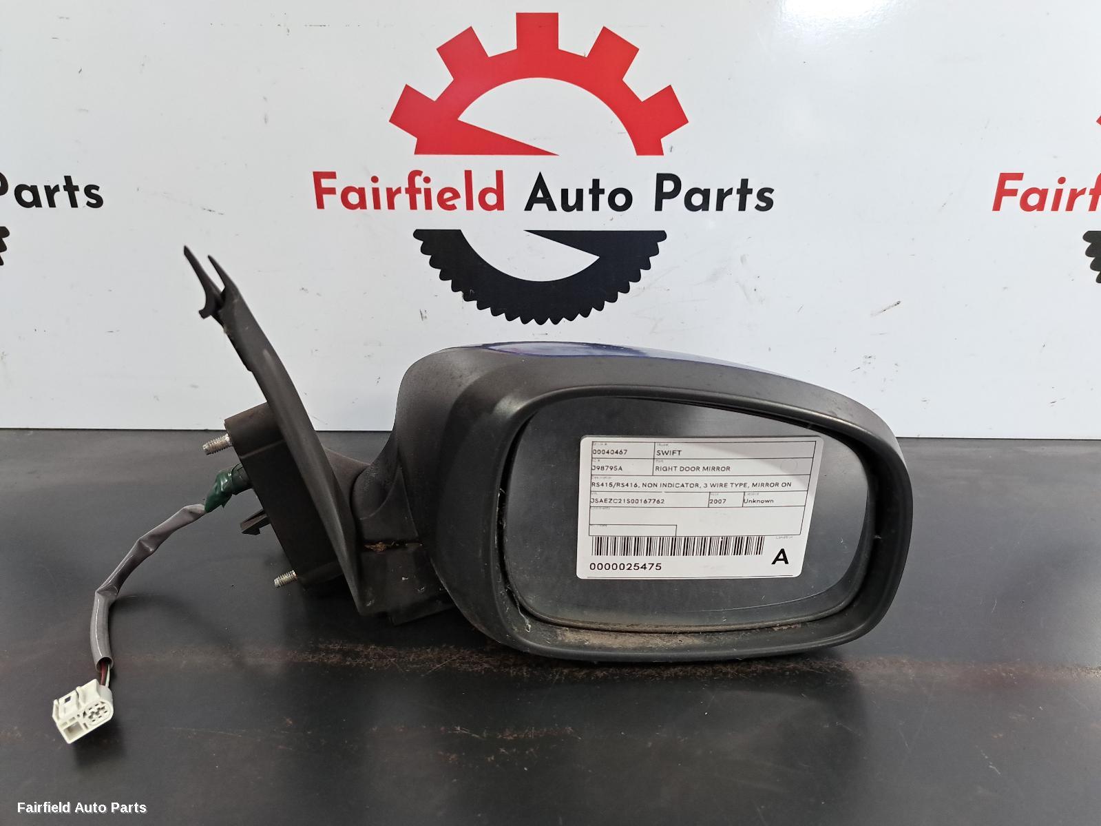 2004-2011 Suzuki Swift Right Door Mirror