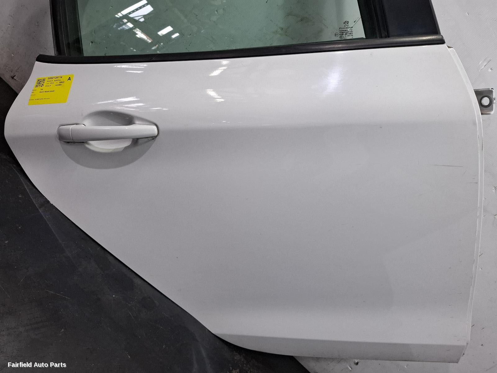 2012-2018 Peugeot 208 Right Rear Door Sliding