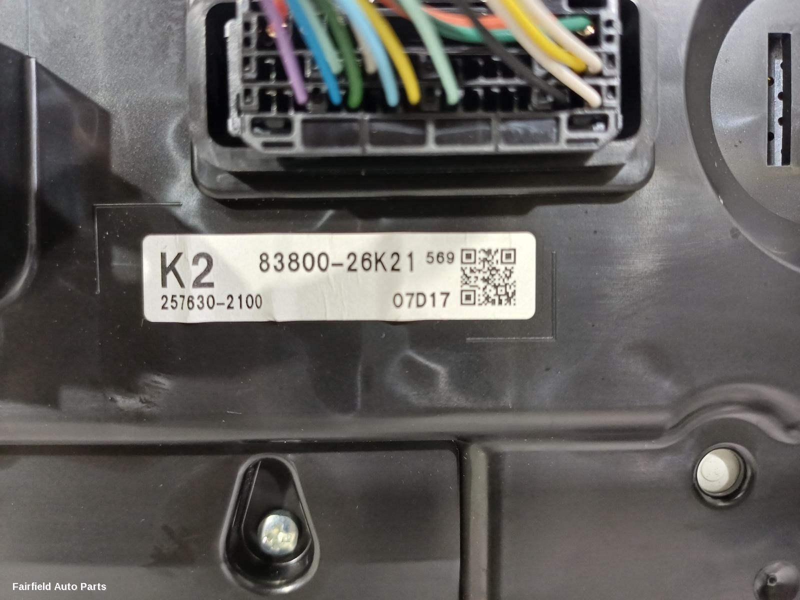 2019-2025 Toyota Hiace Instrument Cluster