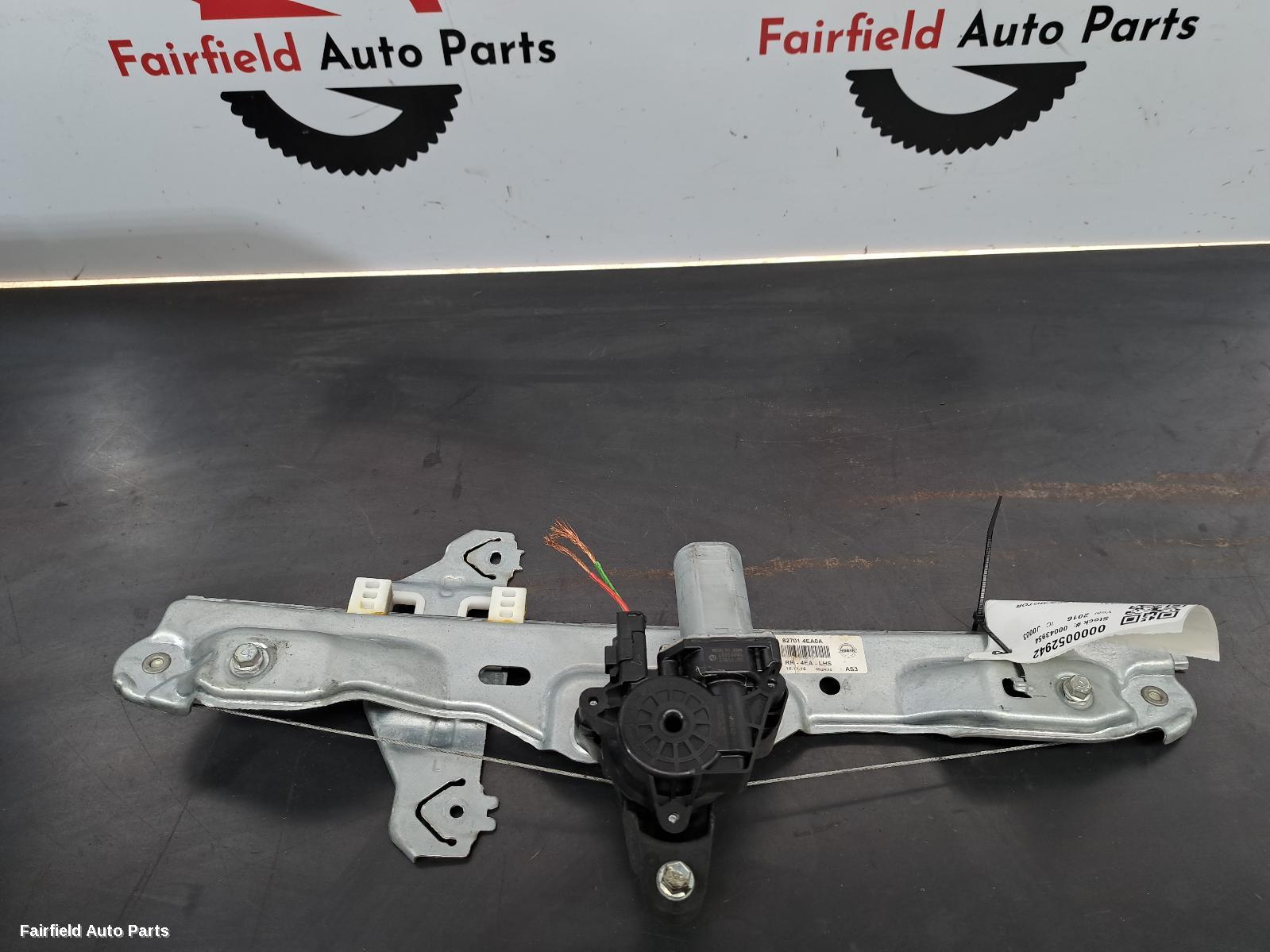 2013-2021 Nissan Qashqai Left Rear Wnd Reg Motor